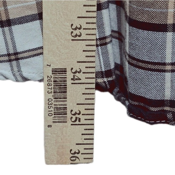 Ely Cattleman Mens Big Plaid Long Sleeve Snap Western Shirt XXL Outdoors Casual - Picture 10 of 10